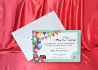 Egehan Sünnet Davetiye 1234