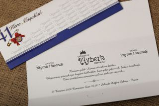 Aras Sünnet Davetiyesi 4995